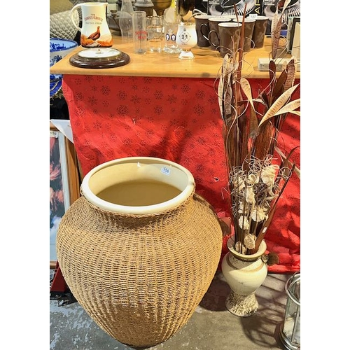 158 - Extra Large Ceramic Floor Vase -Approx 15
