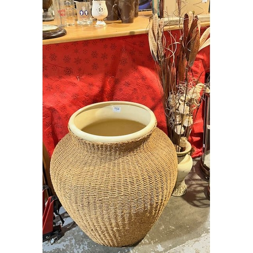 158 - Extra Large Ceramic Floor Vase -Approx 15