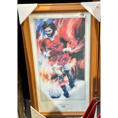 159 - Framed George Best 'Simply The Best' Print