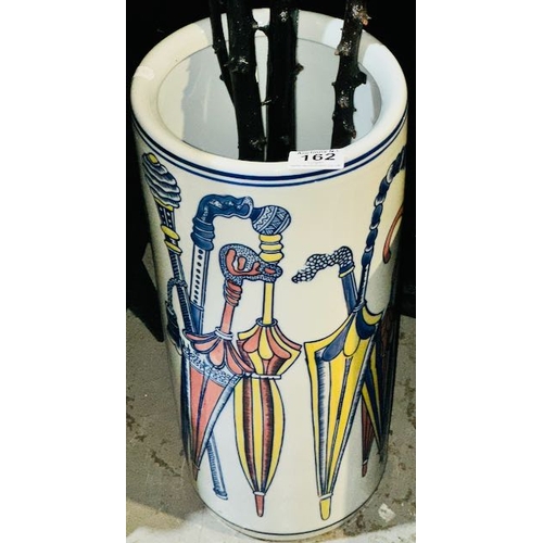 162 - Ornate Ceramic Umbrella/Stick Stand