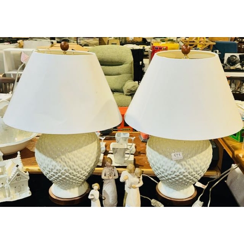 171 - Pair of Large Lauren Contemporary Table Lamps