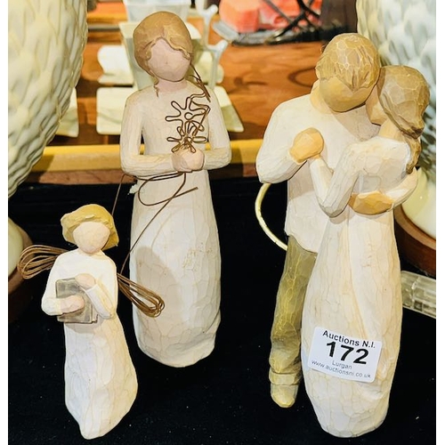 172 - Willow Tree x3 - Promise, Grateful, Angel of Learning