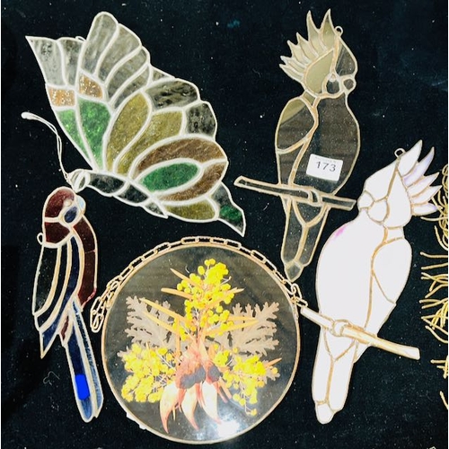 173 - Collection of Ornate Glass Decorations