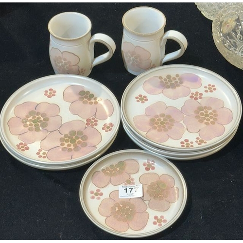 177 - Collection of Denby Gypsy Rose - 8 Pieces