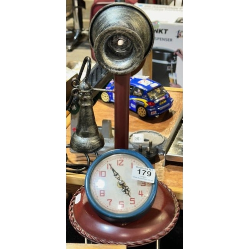 179 - Decorative Vintage Telephone Styled Clock