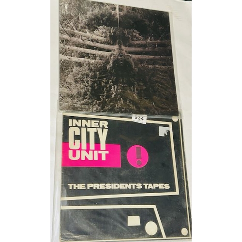 934 - Inner City Unit - The President Tapes + Membrane - Reflect Your Pain LPs