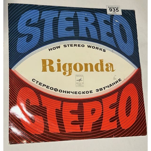 935 - Stereo Gtepeo - How Stereo Works - Rigonda LP