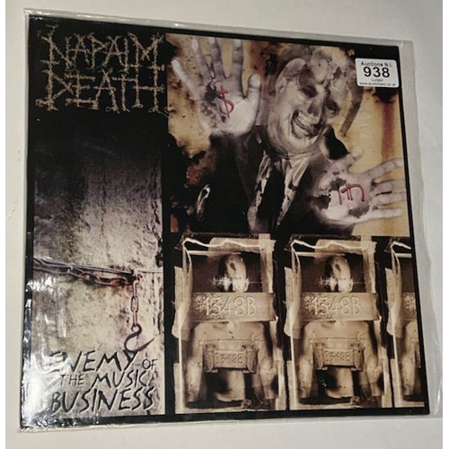 938 - Napalm Death - Enemy of the Music Business Rare Red LP