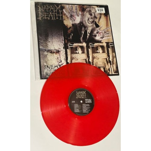 938 - Napalm Death - Enemy of the Music Business Rare Red LP