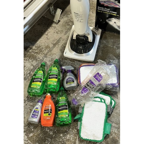19 - Shark Sonic Duo Floor Cleaner In Original Box + Quantity of Cleaning Solutions/ Pads Etc