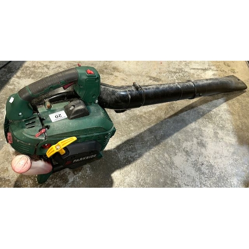 20 - Parkside Petrol Leaf Blower - Untested