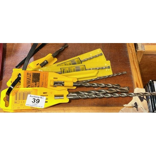 39 - Bundle Of Approx 9 x Unused Drill Bits Incl SDS