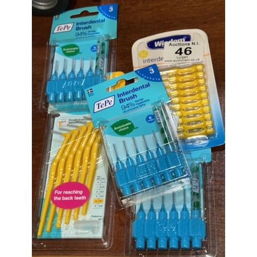 46 - 5 x Pks Of Interdental Brushes