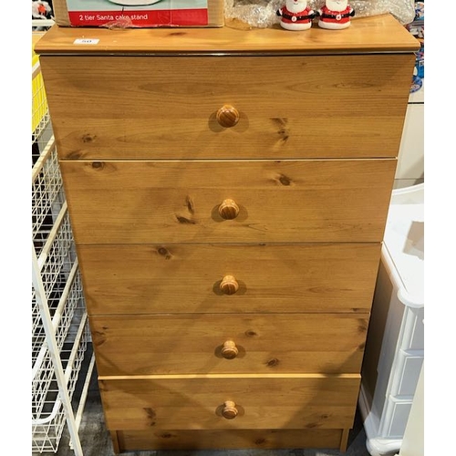 50 - 5 Drawer Chest of Drawers