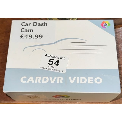 54 - Car Dash Cam In original Box RRP £49.99