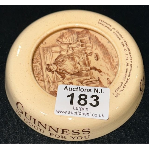 183 - Vintage Cauldon Potteries 'Sam Weller' Guinness Advertising Ashtray
