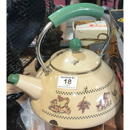 18 - Walt Disney World at Home 'Winnie the Pooh' Enamelled Teapot