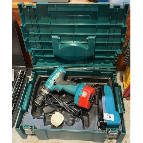 36 - Makita Drill in Case (Needs Attention)