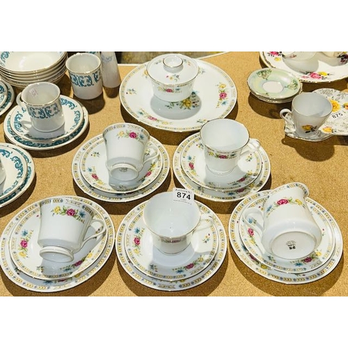 874 - Liling 17pc Teaset