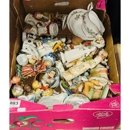 883 - Large Box of Assorted Vintage Collectibles