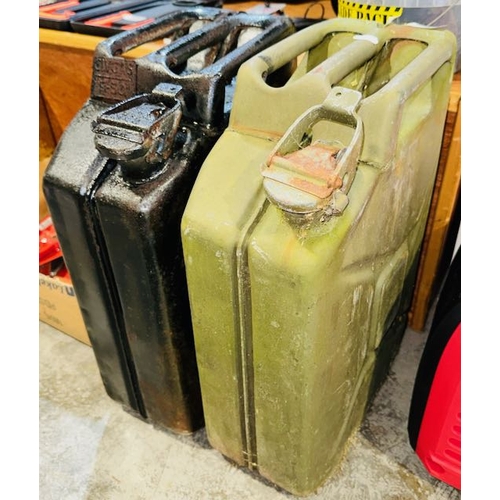 2 - 2 x 20L Metal Jerry Cans