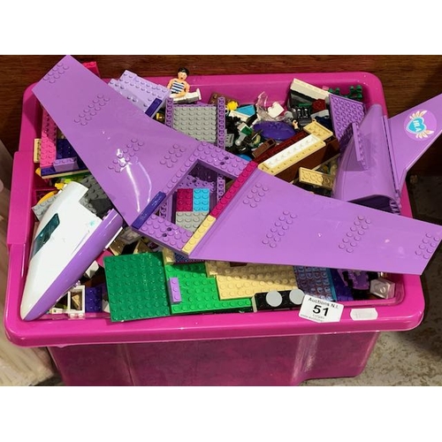 51 - Large Tub of Lego Friends Pieces etc - Appx 6.5kg