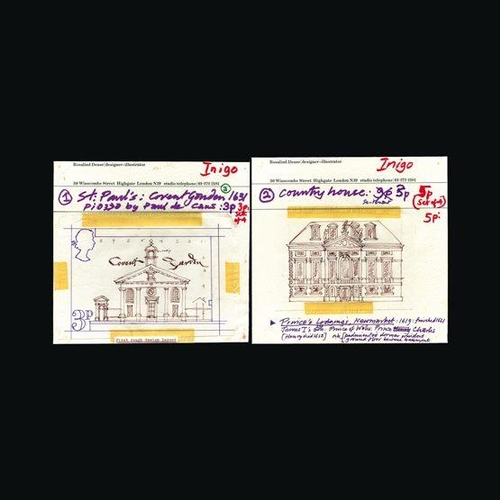 9528 - Great Britain - QEII (decimal) : 1973 INIGO JONES UNIQUE Rosaline Dease original hand drawn first ro... 