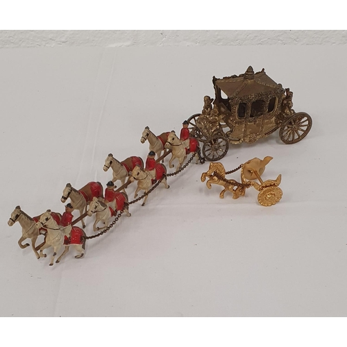 256 - Royal coronation coaching diecast metal, playworn condition