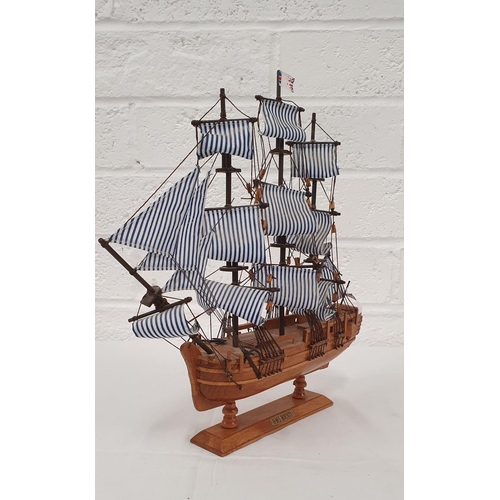 362 - Wooden model of HMS Bounty Sailing Ship