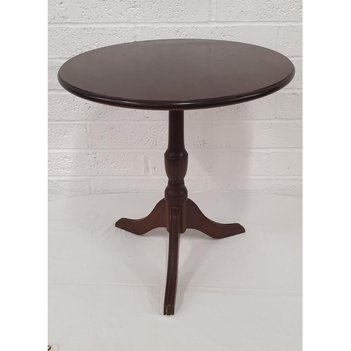 505 - Wooden 3 legged wine table, 23