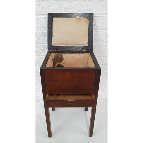 506 - Workbox with drawer on 4 legs, w13.5