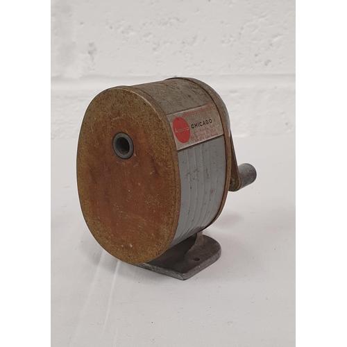 23 - Retro Apsco Chicago Type 2 desk clamp Metal Pencil Sharpener