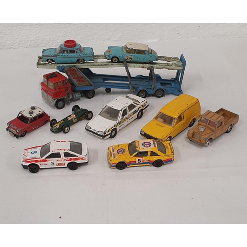 265 - Further collection of playworn diecast vehicles including car transporter