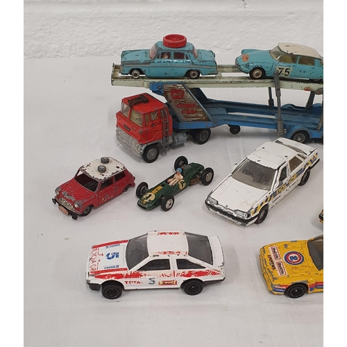 265 - Further collection of playworn diecast vehicles including car transporter