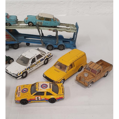 265 - Further collection of playworn diecast vehicles including car transporter