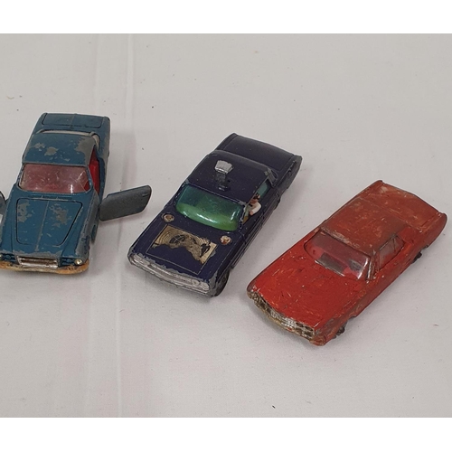 268 - Group of 4 Diecast American muscle cars including a Man from Uncle Oldsmobile