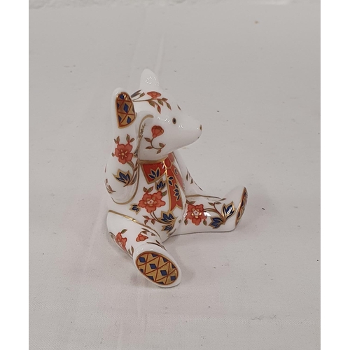 378 - Royal Crown Derby Teddy bear missing stopper