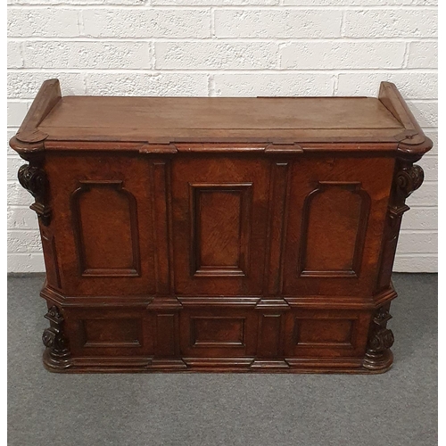 511 - Very large Burr walnut Rostrum / Counter with 3 Panels, 50