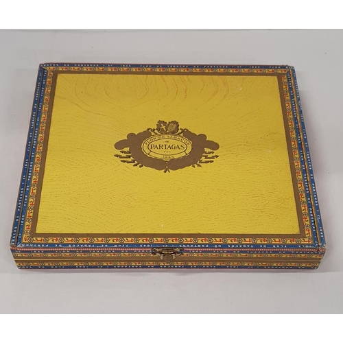 70 - Cigar box containing 5 quality Partagas Cuban cigars - wrapped