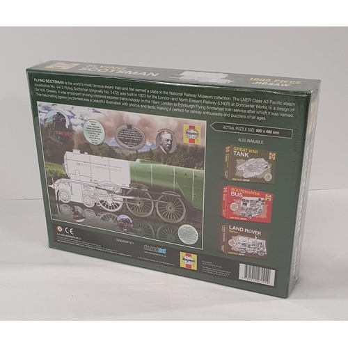 73 - Boxed, unopened Haynes produced 1000 piece jigsaw depicting the Flying Scotsman