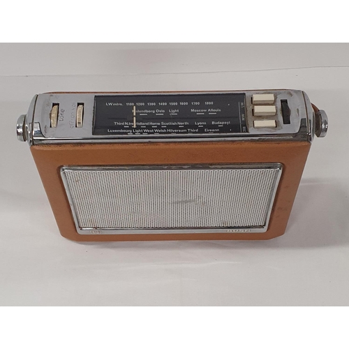 126 - Vintage BUSH TR130 Transistor Radio with chrome finish