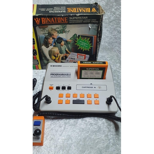 275 - Retro Gaming - Boxed Binatone Superstar programmable TV Video games console