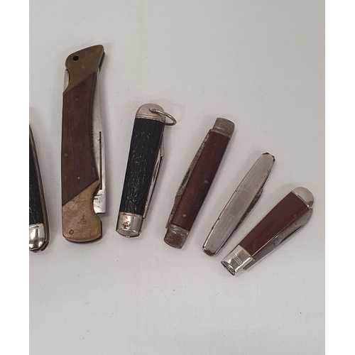 41 - Further collection of 8 vintage knives including a Cheetah Lock Knife