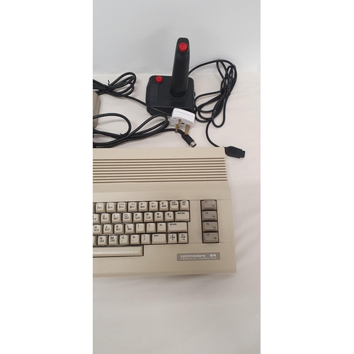 282 - Retro Computing - Commodore 64 Home Computer with Joystick and leads