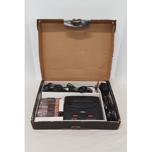 283 - Retro Gaming - Boxed Sega Megadrive II with Controllers & Game