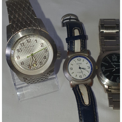 234 - Group of 5 gents fashion watches including Ben Sherman & Paul Smith examples