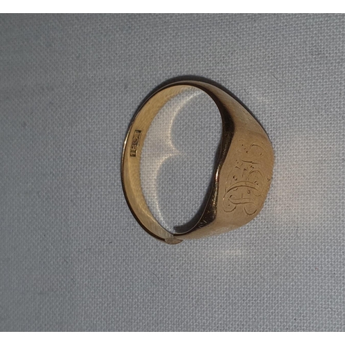 180 - 18ct gold ring (cut) total weight 5.5grams