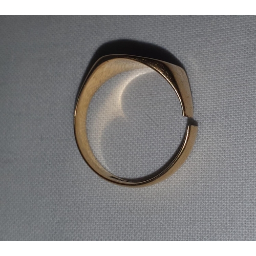 180 - 18ct gold ring (cut) total weight 5.5grams