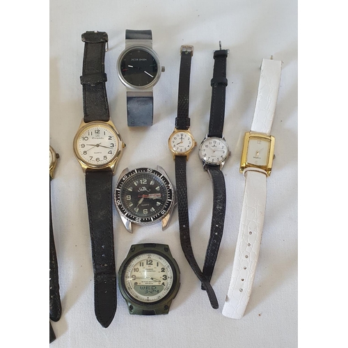 243 - Collection of 11 modern quartz watches Ladies & gents