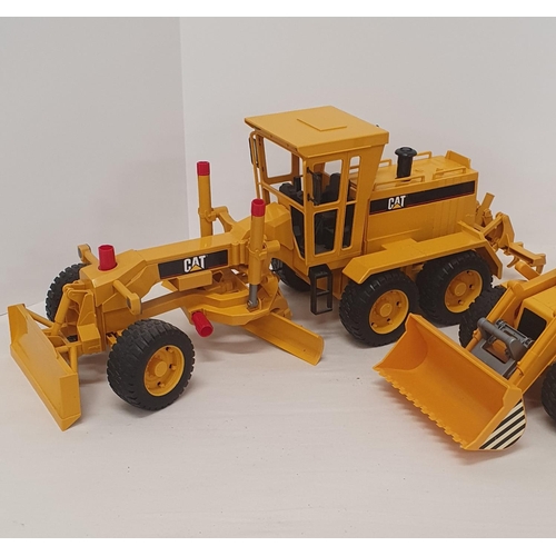 299 - Pair of large plastic construction toys, Tractor and a CAT Digger [ these are both large scale ]